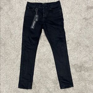 Men's Black Skinny Jeans by Purple